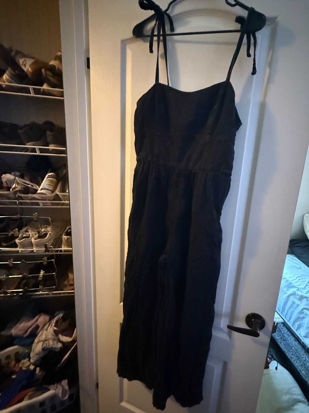 Old Navy Black Jumpsuit with Tie Straps
